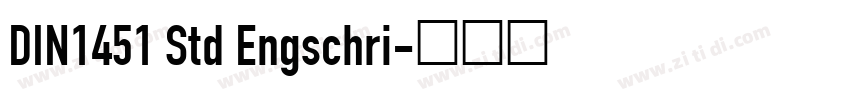 DIN1451 Std Engschri字体转换